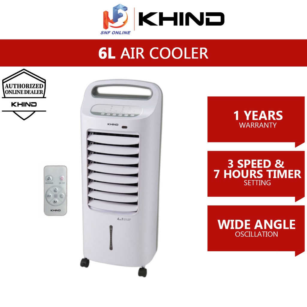 Khind Air Cooler Evaporative With Remote Control (6 L) EAC600 Shopee