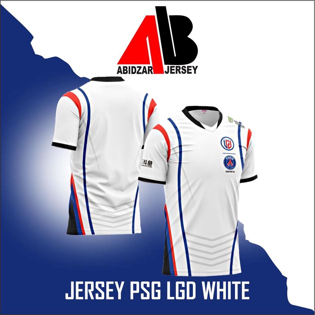 Lgd White edition PSG Jersey dota 2 game  Shopee Malaysia