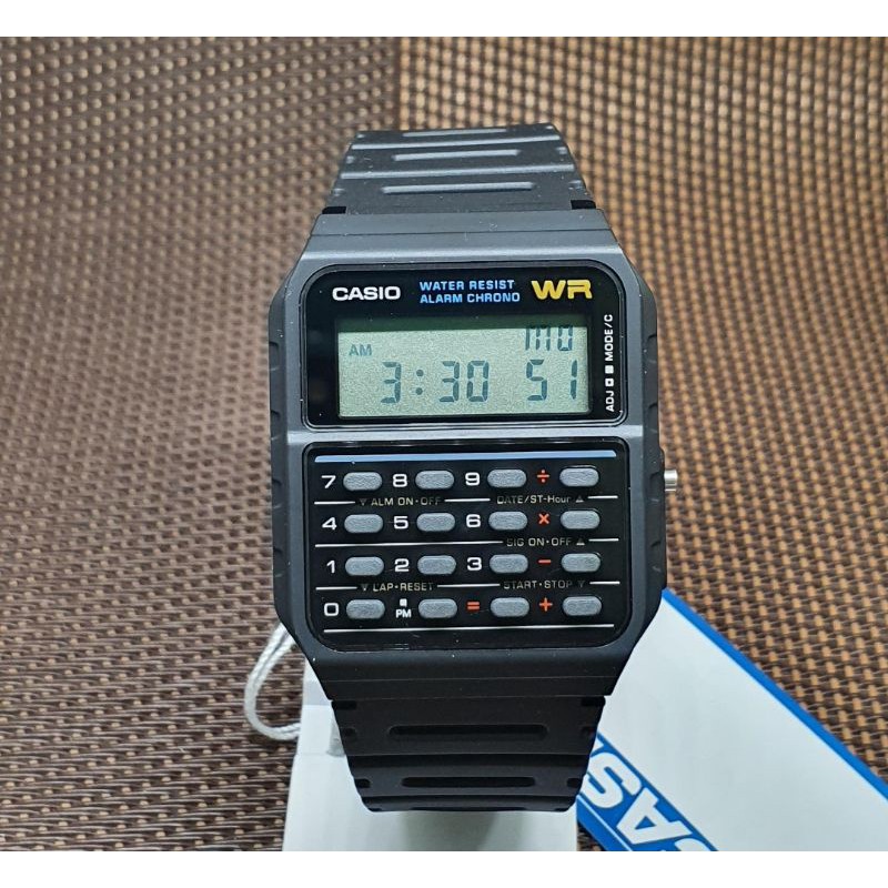 Casio Ca 53w 1zd Men Digital Calculator Black Resin Strap Original Casual Watch Shopee Malaysia