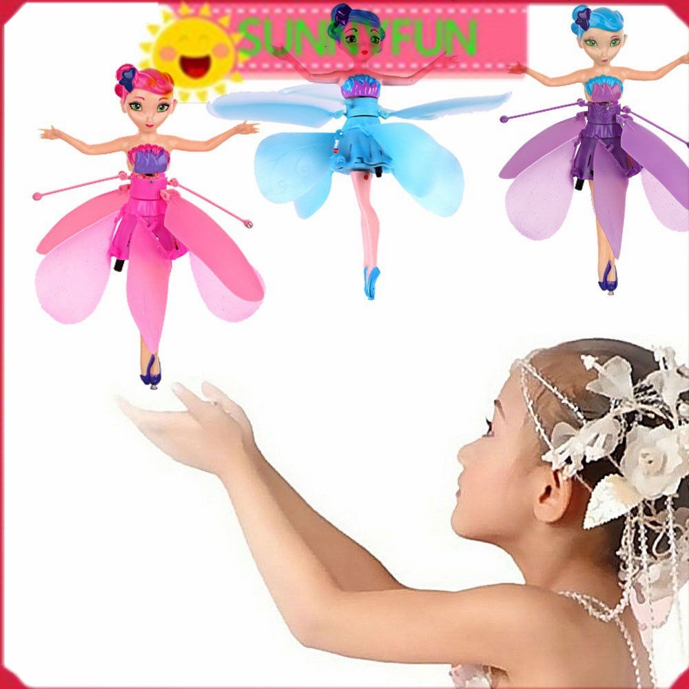 🔶SF🔶Flying Barbie Drone fairy RC fairy Helicopter for Girls Electronic