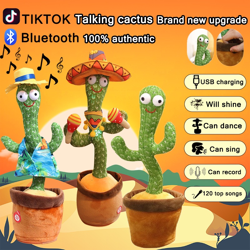 kaktus menari Plush doll USB charging 