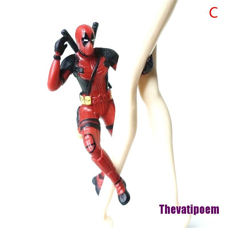 Details about   Disney Marvel X-Men Deadpool Action Figure Sitting Posture Model Anime Mini Doll 