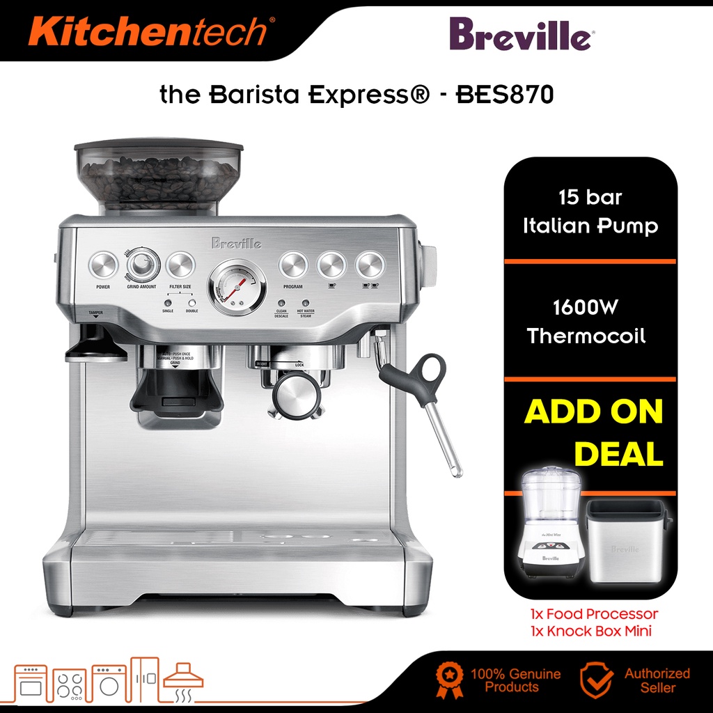 Breville BES870 Barista Express Espresso Coffee Machine Coffee Maker ...