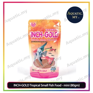 inch gold tropical small fish food