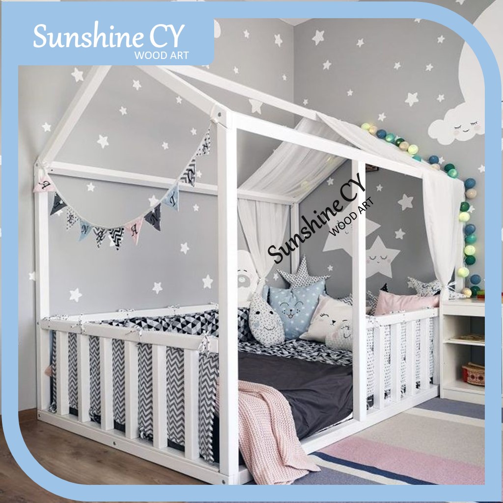 CAMELLIA House bed railing bed cage bed fence bed Shopee Malaysia