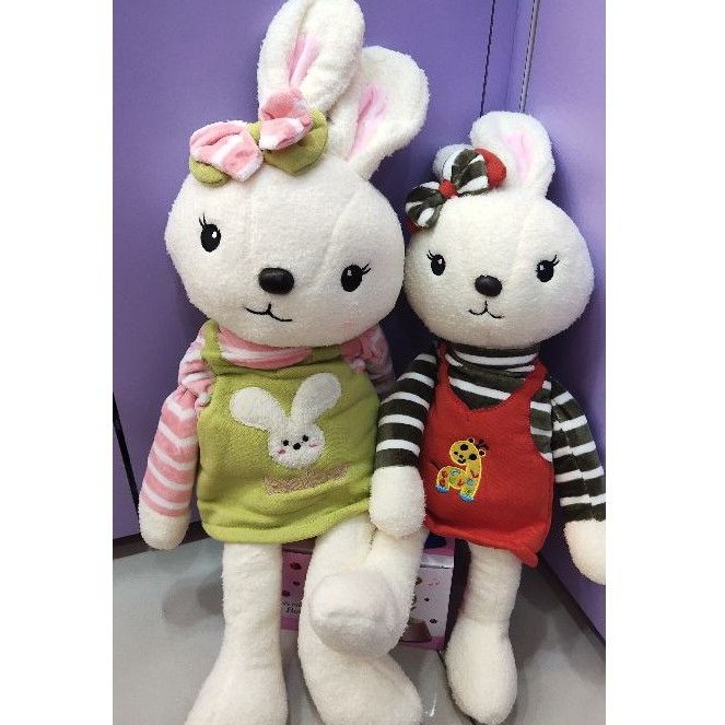 Ready stock ✨soft toy Clothes Cute Rabbit stuffed toy cartoon doll kids plush toy patung birthday gift