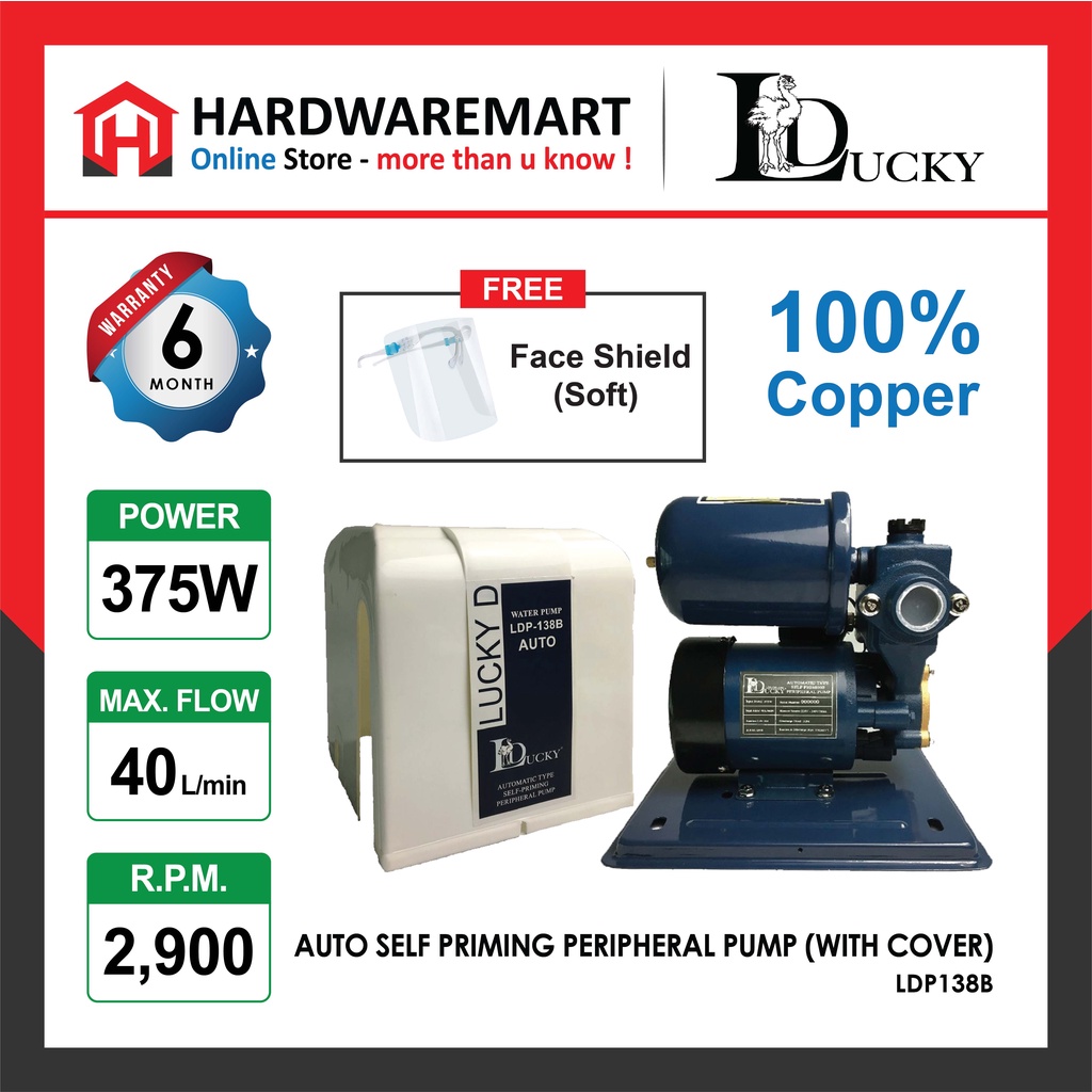 Buy 100 Cooper Lucky D Ldp 138b 150 Automatic Self Priming Water Pump Household Pam Air Rumah Automatik Kolam 家用水泵 Seetracker Malaysia