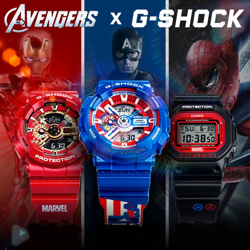 Casio g store shock avengers