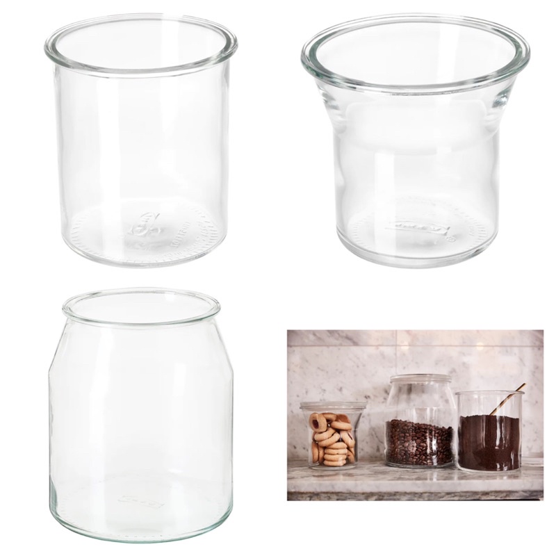 IKEA 365+ Clear Glass Round Jar Balang Kaca Bulat | Shopee Malaysia