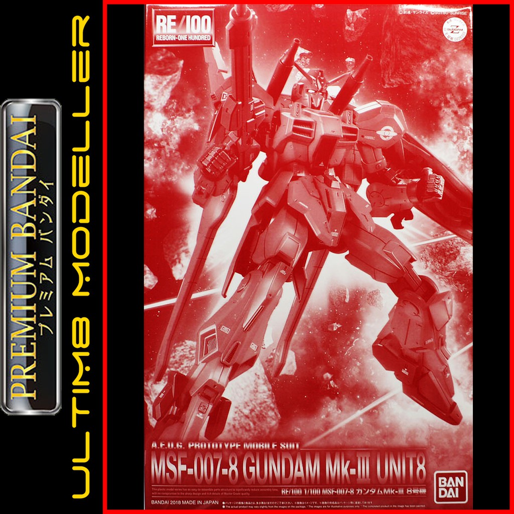 P Bandai Re 100 1 100 Gundam Mk Iii Unit 8 Shopee Malaysia