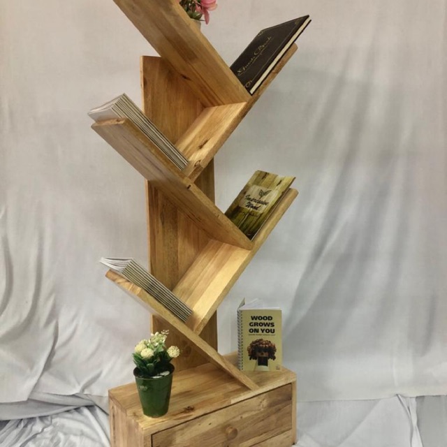 Wood Book Shelf Rak Buku Shopee  Malaysia