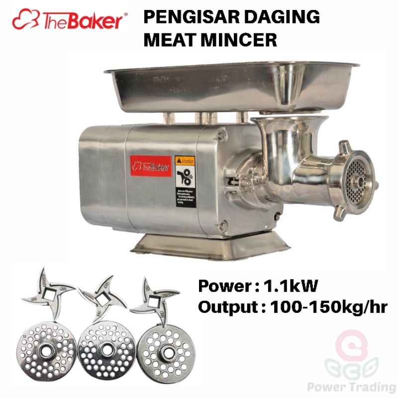 THE BAKER STAINLESS STEEL MEAT MINCER PRO12 Shopee Malaysia