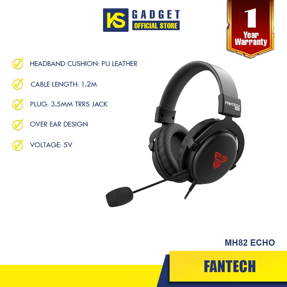 Ready Stock Fantech Mh Echo Multi Platform Gaming Headset Shopee