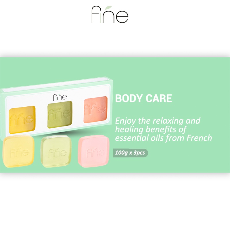 [Body care] Fine Essential Oil Soap  - (100g x 3pcs) || Body Soap