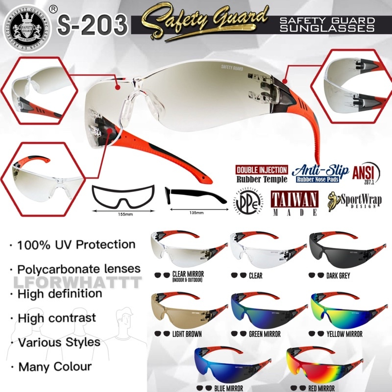 LFORWHATTT safety sunglass spek kerja safety Safety Guard Sunglass
