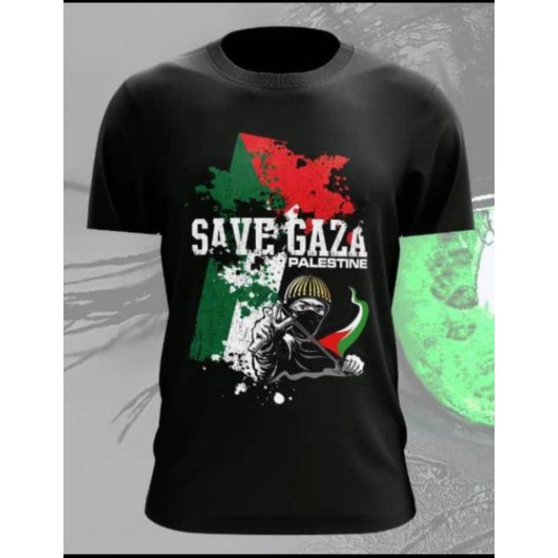 T-shirt cotton Solidariti Save Gaza Free Palestine Unisex