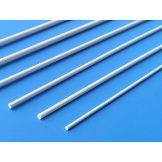 Diameter: 2.5mm, Length: 250mm, 6pcs Manwah ABS Plastic Round Rod Sticks Bar 