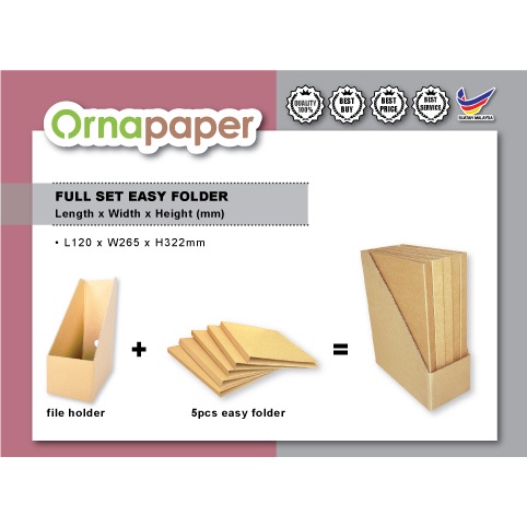 [Ornapaper] Full set Easy Folder with File Holder | Shopee Malaysia