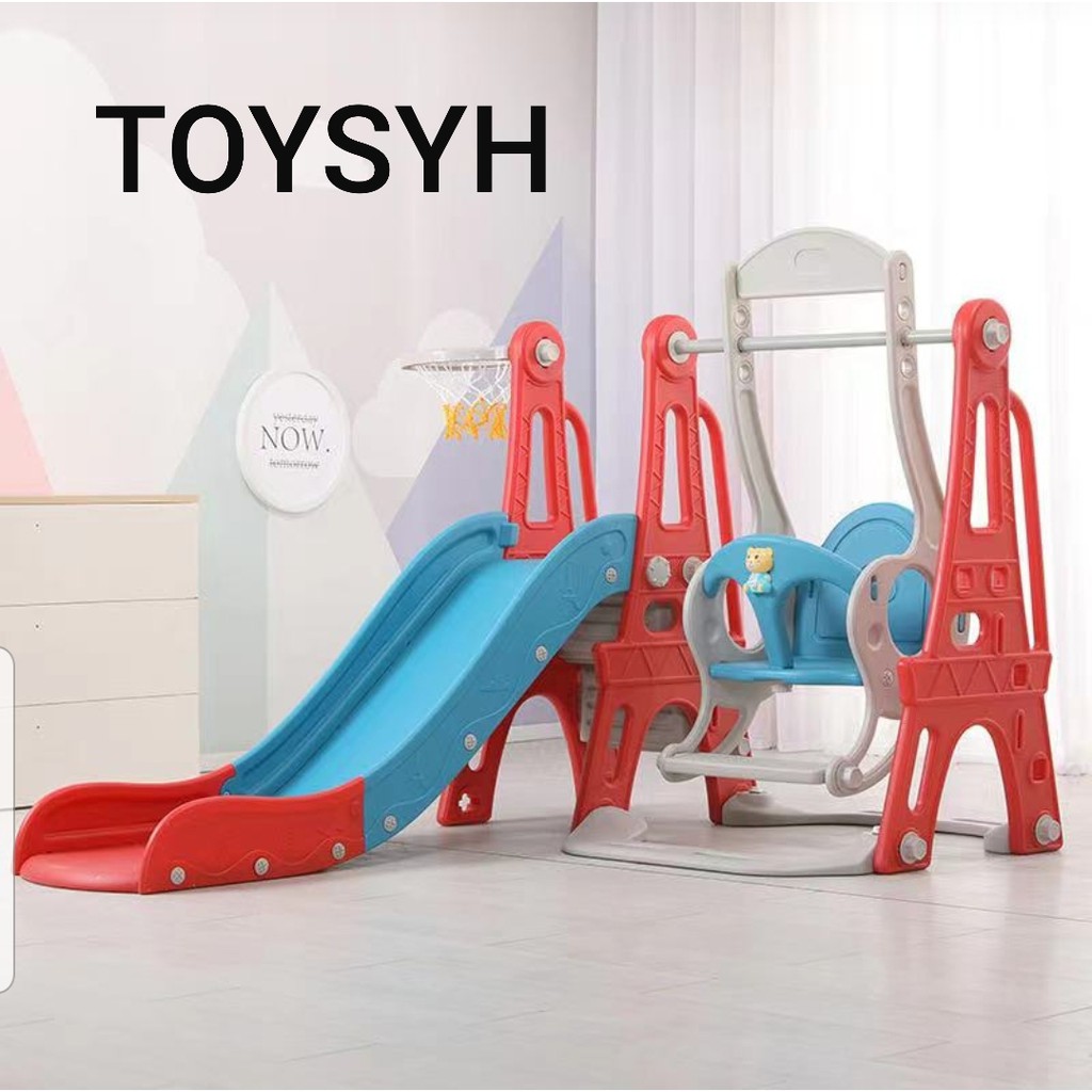 SYH 2022 NEW 3IN1 Europe Import Paris Eiffel Tower Design Slide & Swing