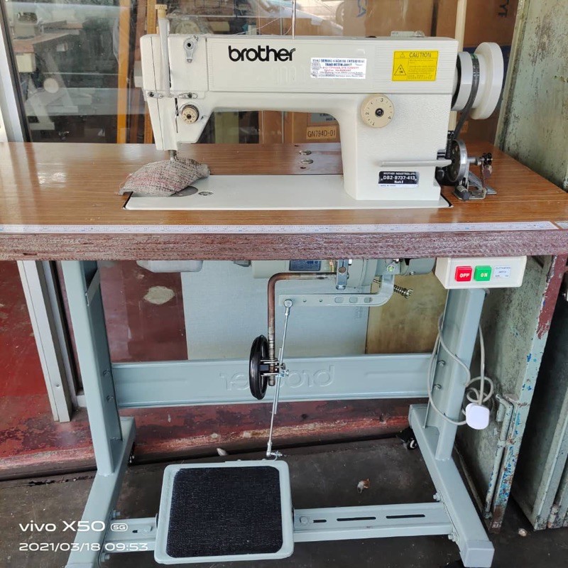 Second Hand Japan Quality Brother Brand Single Needle Machine Brother Mesin Jahit Lurus Industri Shopee Malaysia