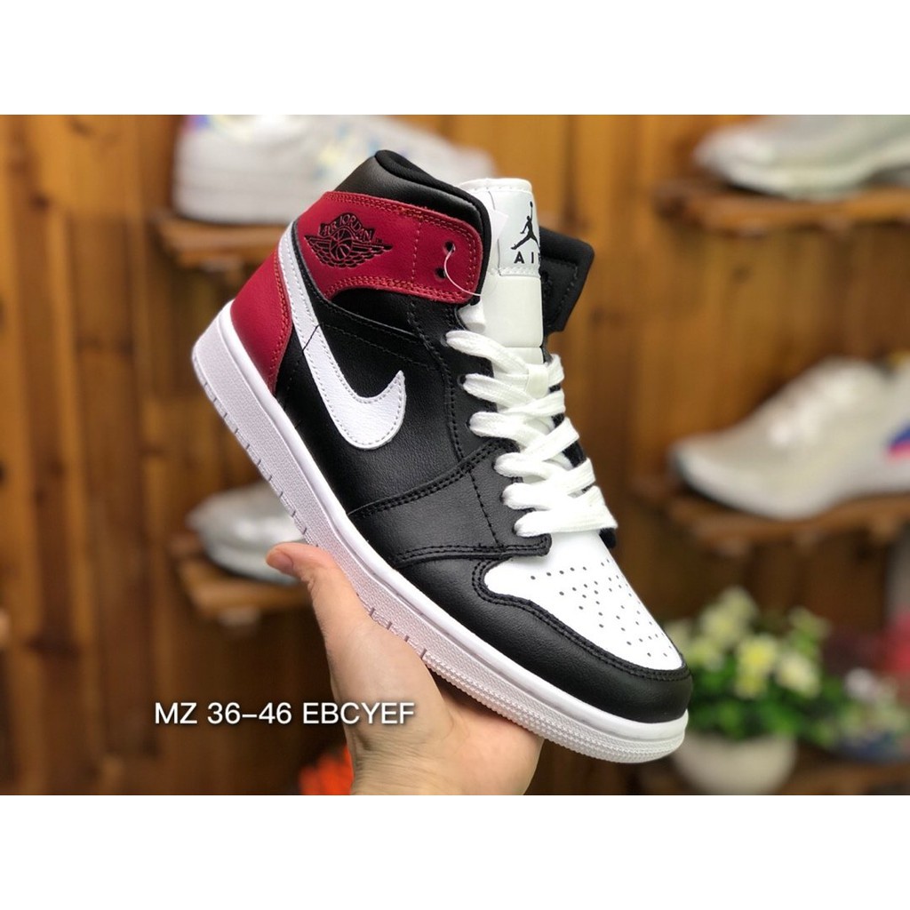 jordan black white noble red