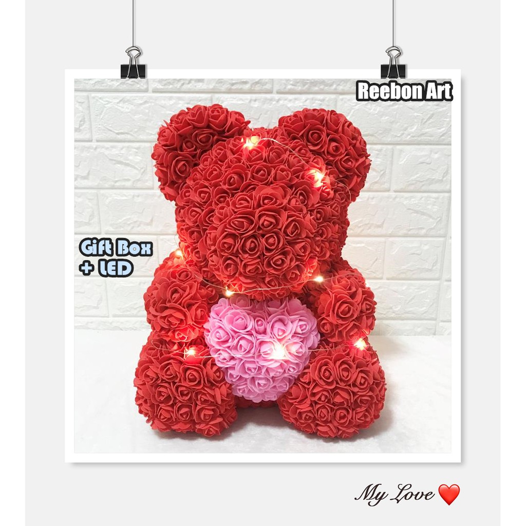 rose bear gift box