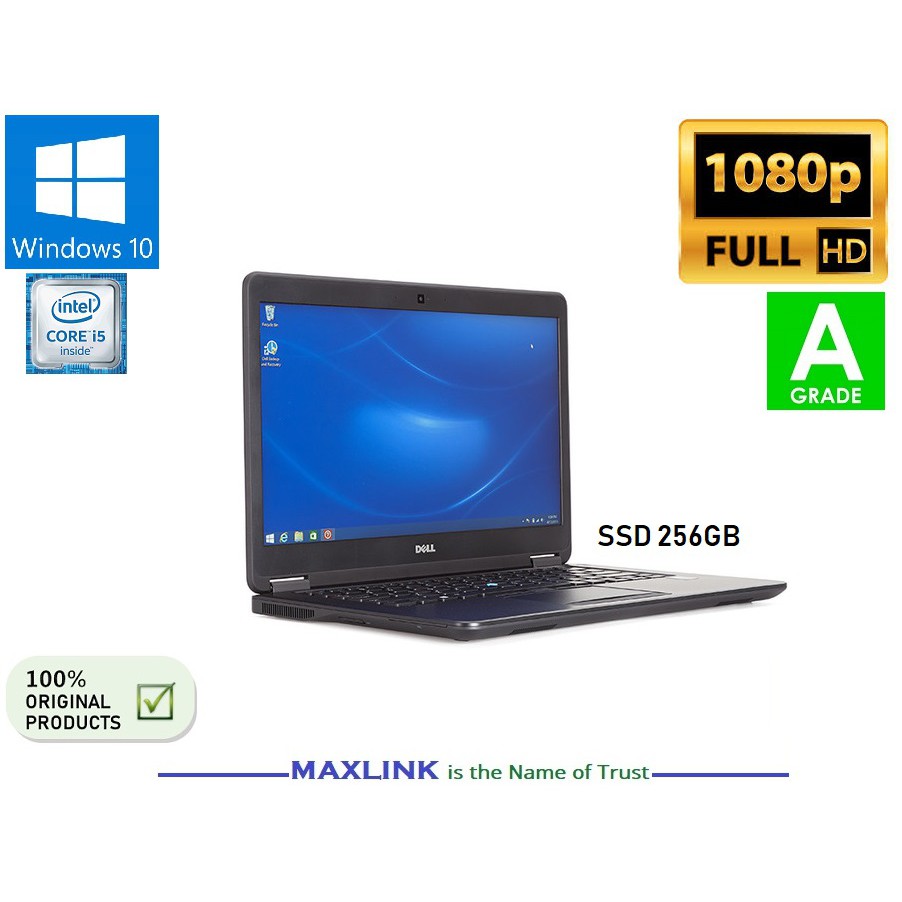 Dell Latitude E7450 Intel I5 4gb 256ssd Ultra Book Fhd Touch Refurbished Aus Shopee Malaysia