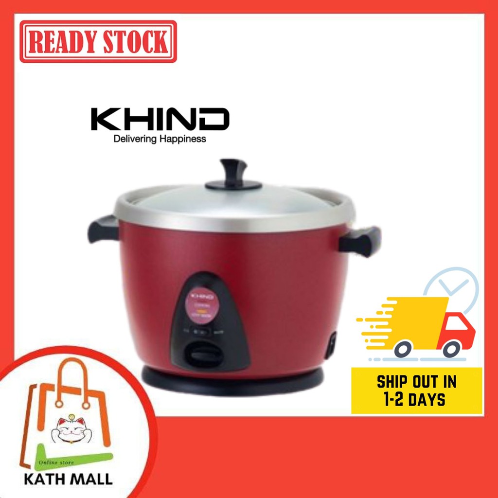 Khind Anshin Rice Cooker 0.6Liter Red Color KHI-RC106M I ...