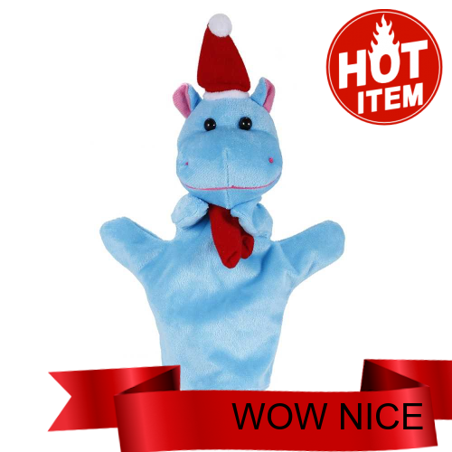 christmas hippo plush