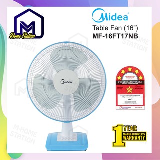 Midea Table Fan Kipas Meja 12 Inch Mf 12ft17nb 16 Inch Mf 16ft17nb Mf 16ft15nb Shopee Malaysia