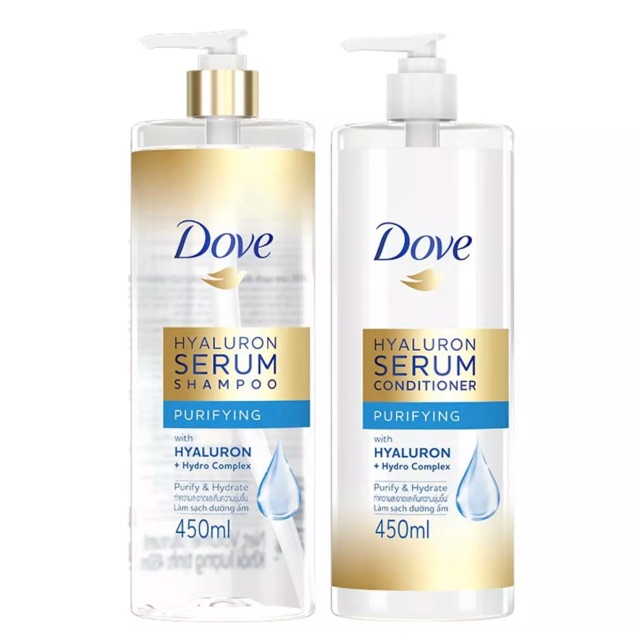 Dove Hyaluron Serum Shampoo Conditioner Purifying 450ml Shopee Malaysia