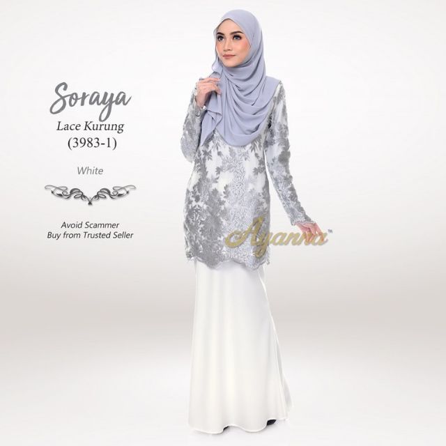 baju nikah silver