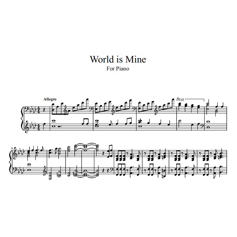 Hatsune Miku 15 songs [ Piano sheet PDF/printable ] valuebuy!! | Shopee ...
