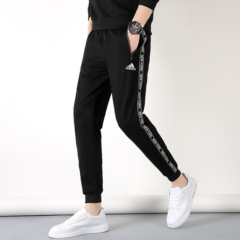 adidas sweatpants with nike shoes