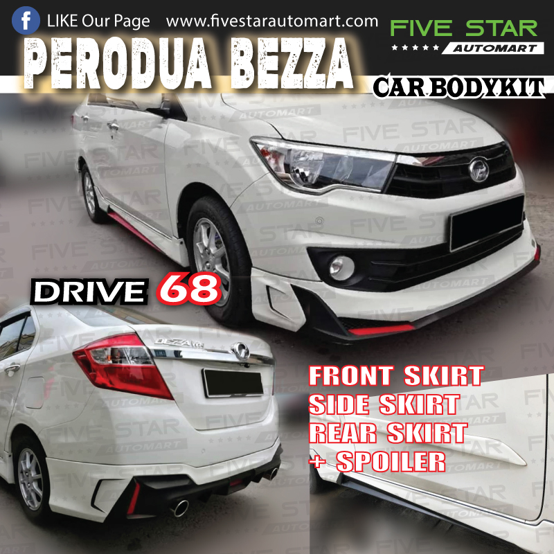 Perodua Bezza (2016) Gaer Up Style Front Skirt Skirting Bumper Lower ...