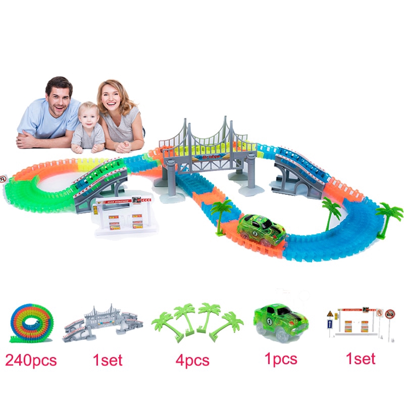 magic track with bridge