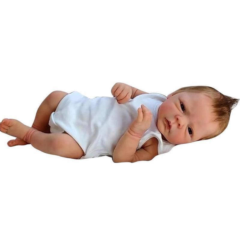 Dk 18inch Reborn Baby Dolls Handmade Newborn Doll Full Silicone Body Doll Shopee Malaysia