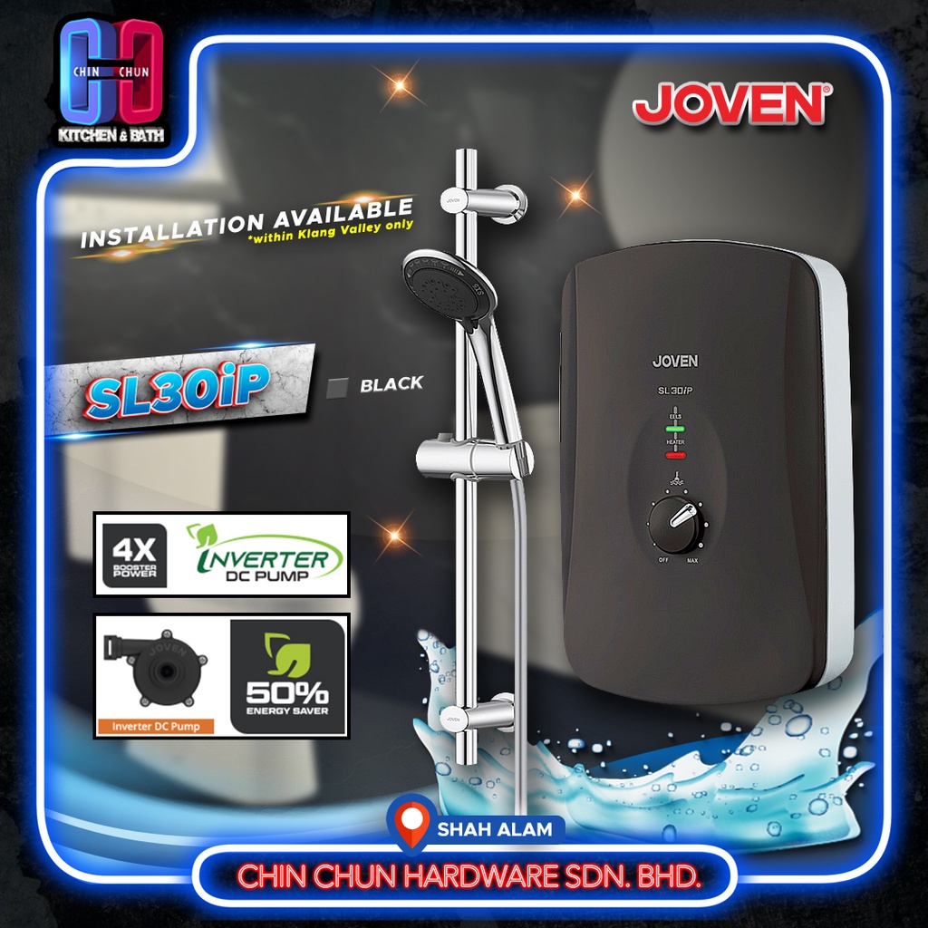 JOVEN SL30IP INSTANT WATER HEATER Joven Instant Water Heater DC Pump