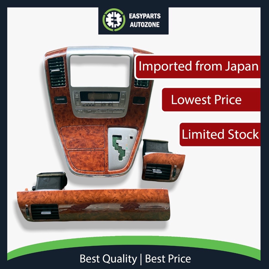 Autozone Toyota Alphard Dashboard Aircon Panel Set with vent Walnut