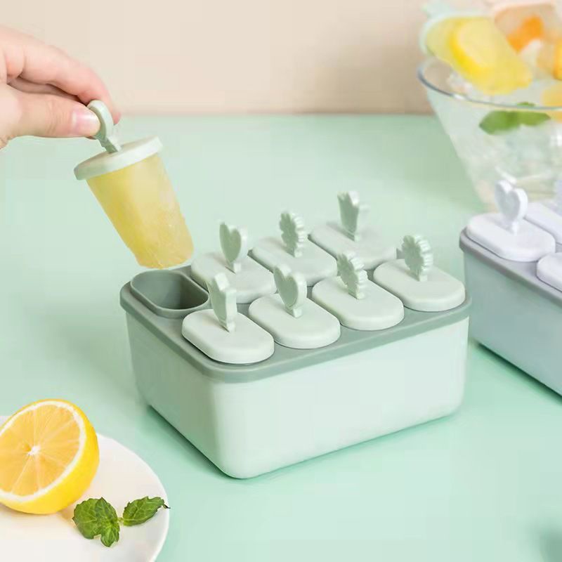 Diy Homemade Ice Cream Tray Mold Ice Cream Maker Popsicle Block Ice Box Household