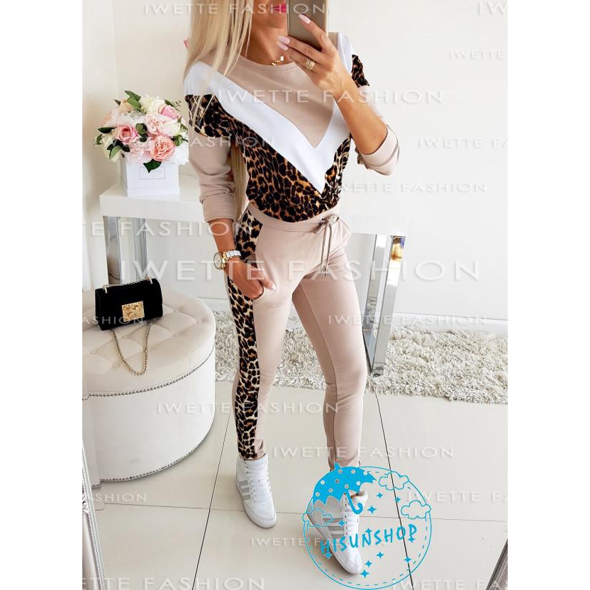 leopard print tracksuit womens