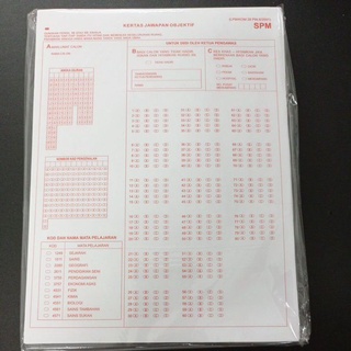 Buy Ready Stock Kertas Jawapan Objektif A4 Omr Upsr Spm 480 S Seetracker Malaysia