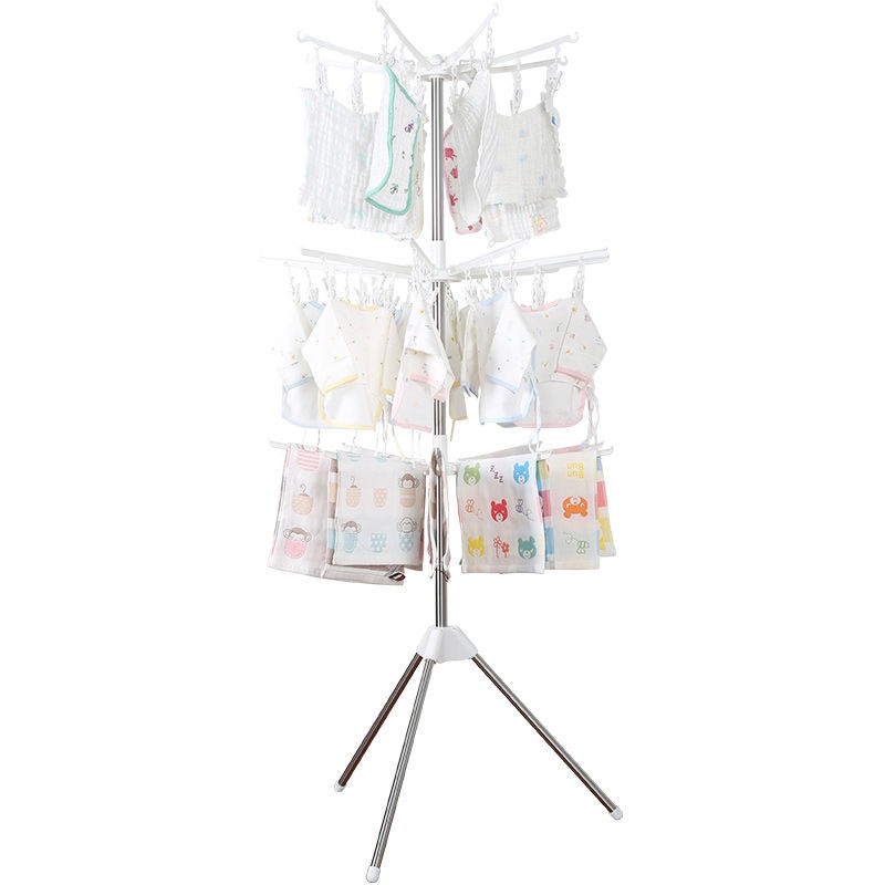 3-Tier Foldable Clothes Drying Rack – Ampaian Penyidai Baju & Baby Clothes Rack