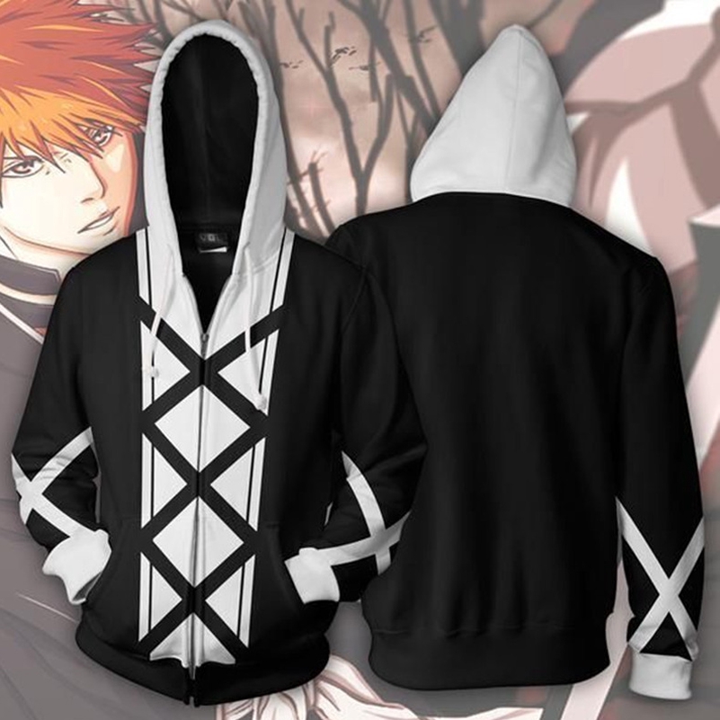 bleach hoodie anime