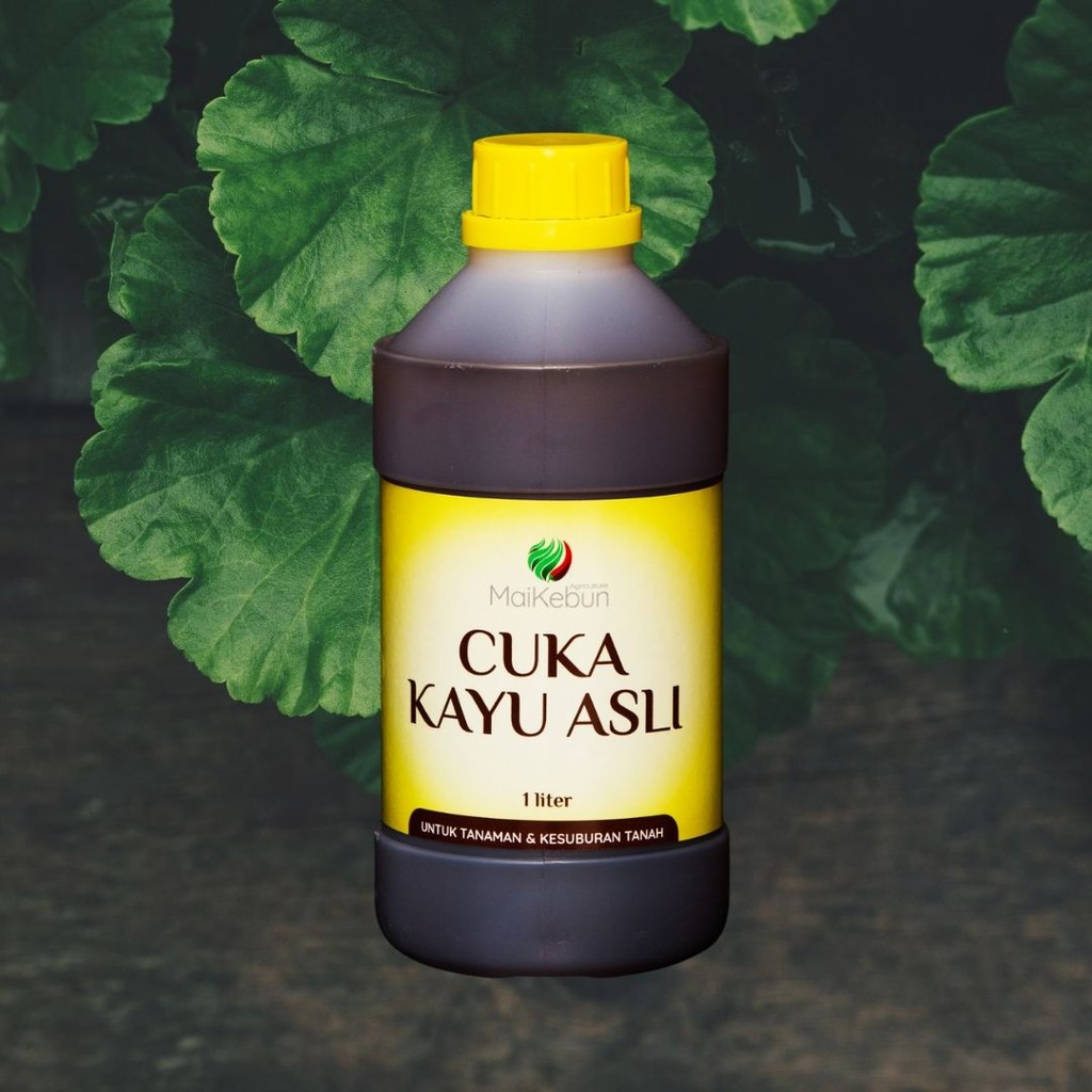 MAIKEBUN CUKA KAYU  ASLI 1 LITER NATURAL WOOD VINEGAR 1 