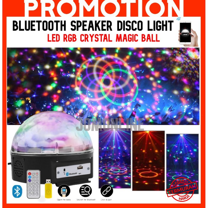 ~ship From Kl~ Big Led Party Light Bluetooth Disco Light With Double 