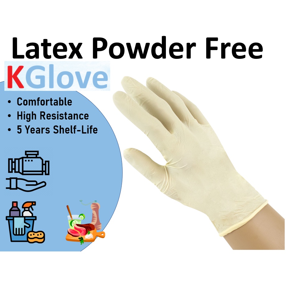 [Best Buy] Boxed 100pcs KGlove -Latex Powder Free Glove ?Fast Delivery?