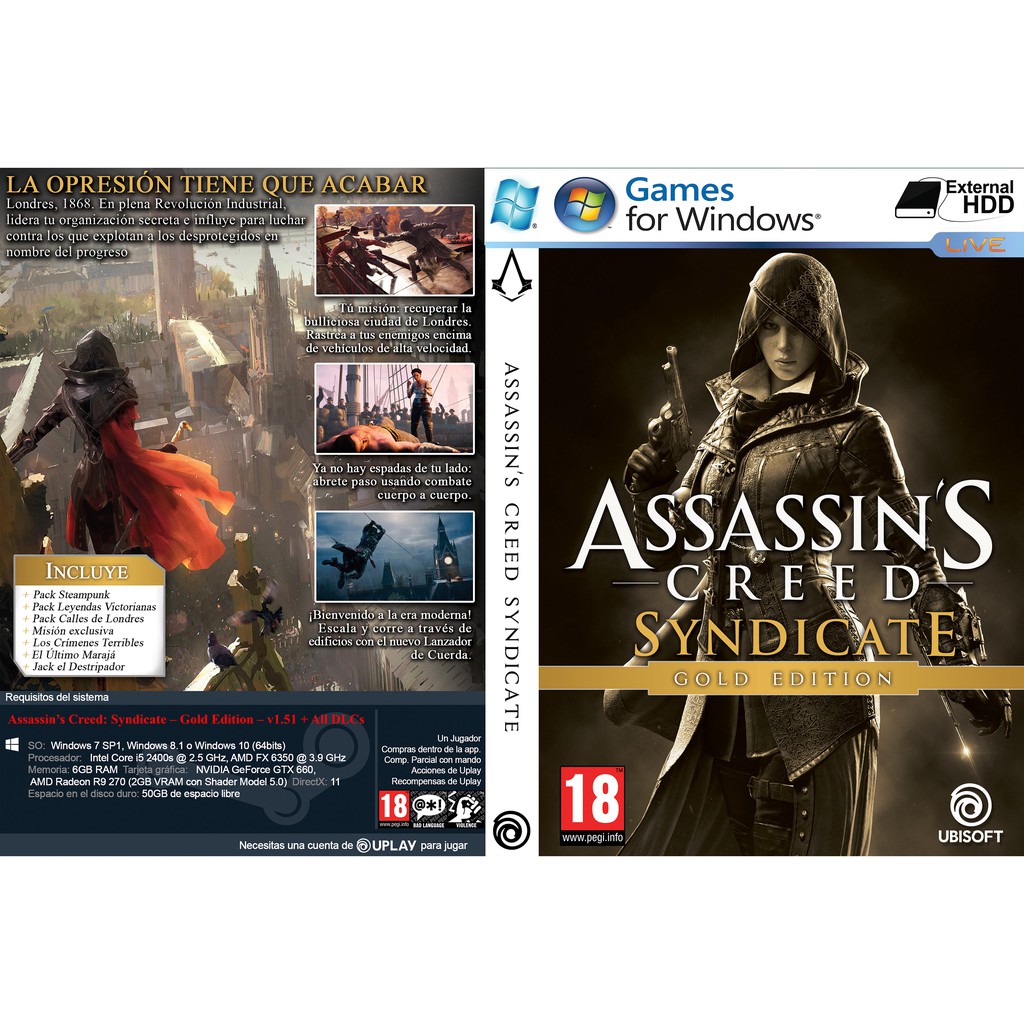 Assassin S Creed Syndicate Gold Edition Pc Game Offline Pendrive Installation Shopee Malaysia