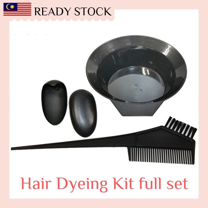 Hair Dyeing Kit Hair Dye Comb Brush Earmuffs Hair Salon Bowl Hairdressing Dyeing Tool Hair Coloring set.