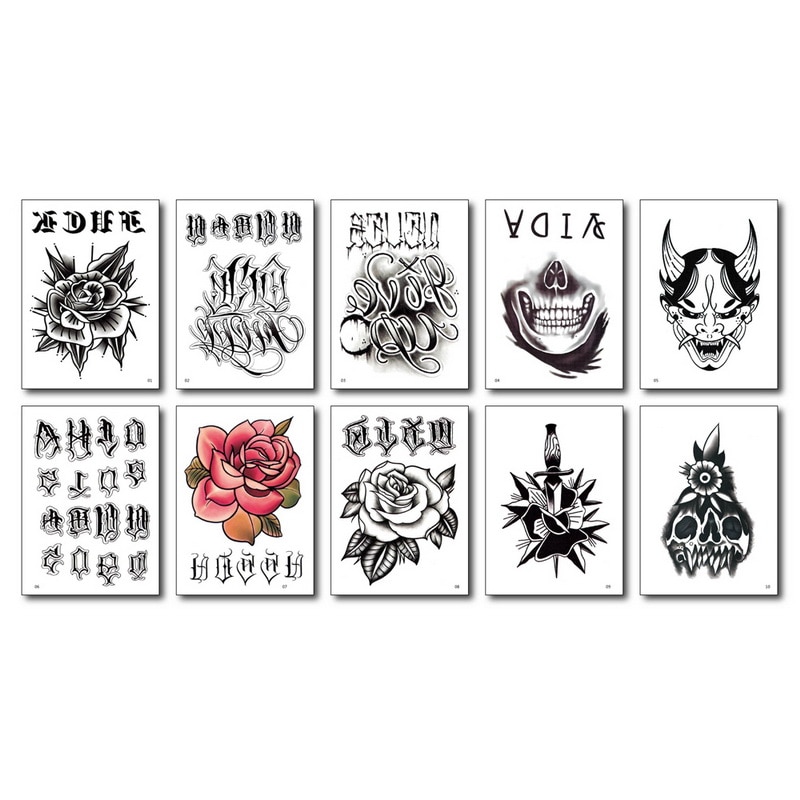 Waterproof Temporary Tattoo Sticker Hand tatoo flower tattoo Rose Tiger  skull Fake flash Tattoo Arm Foot Back body art Girl Women Men | Shopee  Malaysia